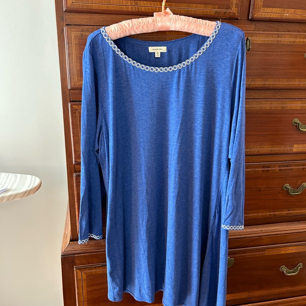 Max Studio XL Long tunic top purple